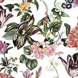 Galerie Wallcoverings Product Code: 47458 - Flora Wallpaper Collection Galerie Wallcoverings Product Code 47458 - Flora Wallpaper Collection - White, Rose, Green Colours - Floral Rhapsody Design