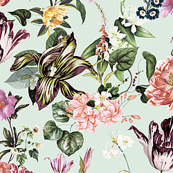 Galerie Wallcoverings Product Code: 47459 - Flora Wallpaper Collection Galerie Wallcoverings Product Code 47459 - Flora Wallpaper Collection - Green, Rose Colours - Floral Rhapsody Design