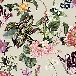Galerie Wallcoverings Product Code: 47461 - Flora Wallpaper Collection Galerie Wallcoverings Product Code 47461 - Flora Wallpaper Collection - Beige, Rose, Green Colours - Floral Rhapsody Design