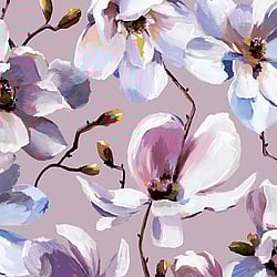 Galerie Wallcoverings Product Code: 47463 - Flora Wallpaper Collection Galerie Wallcoverings Product Code 47463 - Flora Wallpaper Collection - Rose, White, Purple Colours - Cherry Blossom Design