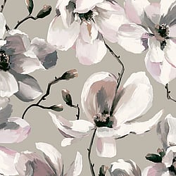 Galerie Wallcoverings Product Code: 47466 - Flora Wallpaper Collection Galerie Wallcoverings Product Code 47466 - Flora Wallpaper Collection - Grey, Beige, White Colours - Cherry Blossom Design