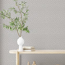 Galerie Wallcoverings Product Code: 47486 - Flora Wallpaper Collection Galerie Wallcoverings Product Code 47486 - Flora Wallpaper Collection - Grey Colours - Diamond Weave Design