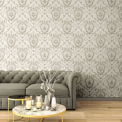 Galerie Wallcoverings Product Code: 47511 - Ornamenta 2 Wallpaper Collection Galerie Wallcoverings Product Code 47511 - Ornamenta 2 Wallpaper Collection - Silver Beige Colours - Ornamenta Damask Design