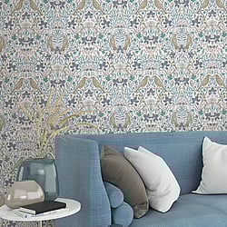 Galerie Wallcoverings Product Code: 47619 - Heritage Wallpaper Collection Galerie Wallcoverings Product Code 47619 - Heritage Wallpaper Collection - white Colours - Summer Garden Design