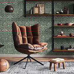 Galerie Wallcoverings Product Code: 47624 - Heritage Wallpaper Collection Galerie Wallcoverings Product Code 47624 - Heritage Wallpaper Collection - green Colours - Batik Design