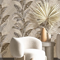 Galerie Wallcoverings Product Code: 49304 - Stratum Wallpaper Collection Galerie Wallcoverings Product Code 49304 - Stratum Wallpaper Collection - grey brown gold Colours - Palma Design