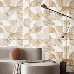 Galerie Wallcoverings Product Code: 49310 - Stratum Wallpaper Collection Galerie Wallcoverings Product Code 49310 - Stratum Wallpaper Collection - beige cream Colours - Geometrico Design
