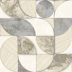 Galerie Wallcoverings Product Code: 49311 - Stratum Wallpaper Collection Galerie Wallcoverings Product Code 49311 - Stratum Wallpaper Collection - cream beige silver Colours - Geometrico Design
