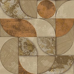 Galerie Wallcoverings Product Code: 49312 - Stratum Wallpaper Collection Galerie Wallcoverings Product Code 49312 - Stratum Wallpaper Collection - gold orange brown Colours - Geometrico Design