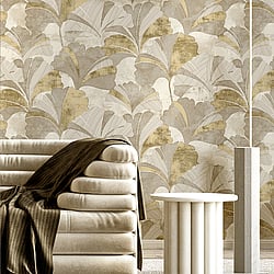 Galerie Wallcoverings Product Code: 49321 - Stratum Wallpaper Collection Galerie Wallcoverings Product Code 49321 - Stratum Wallpaper Collection - grey gold cream Colours - Ginko Design