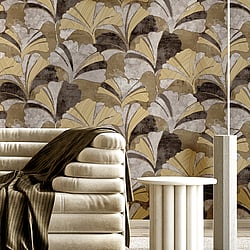 Galerie Wallcoverings Product Code: 49324 - Stratum Wallpaper Collection Galerie Wallcoverings Product Code 49324 - Stratum Wallpaper Collection - grey cream brown Colours - Ginko Design