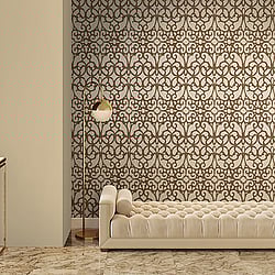 Galerie Wallcoverings Product Code: 51207 - Universe Wallpaper Collection Galerie Wallcoverings Product Code 51207 - Universe Wallpaper Collection - Brown Bronze Cream Colours - Pluto Sand Beige Design