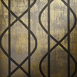 Galerie Wallcoverings Product Code: 51213 - Universe Wallpaper Collection Galerie Wallcoverings Product Code 51213 - Universe Wallpaper Collection - Bronze Brown Gold Colours - Saturn Umber Brown Design