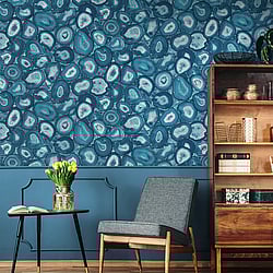 Galerie Wallcoverings Product Code: 51219 - Pepper Wallpaper Collection Galerie Wallcoverings Product Code 51219 - Pepper Wallpaper Collection - Spirulina Colours - Agate Design