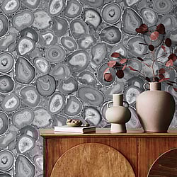 Galerie Wallcoverings Product Code: 51220 - Pepper Wallpaper Collection Galerie Wallcoverings Product Code 51220 - Pepper Wallpaper Collection - Black Cumin Colours - Agate Design