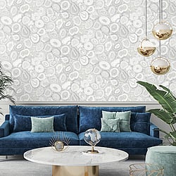Galerie Wallcoverings Product Code: 51221 - Pepper Wallpaper Collection Galerie Wallcoverings Product Code 51221 - Pepper Wallpaper Collection - Sea Salt Colours - Agate Design