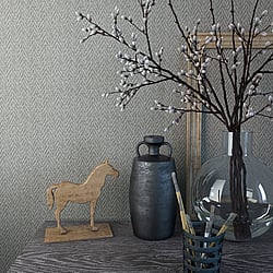 Galerie Wallcoverings Product Code: 59304 - Loft 2 Wallpaper Collection Galerie Wallcoverings Product Code 59304 - Loft 2 Wallpaper Collection - Grey Colours - Chevron Sisal Weave Design