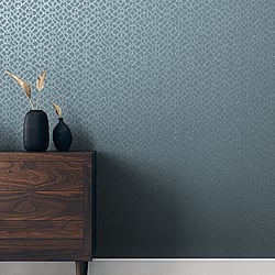 Galerie Wallcoverings Product Code: 64650 - Slow Living Wallpaper Collection Galerie Wallcoverings Product Code 64650 - Slow Living Wallpaper Collection - Blue Light Blue Silver Colours - Soul Windy Blue Design