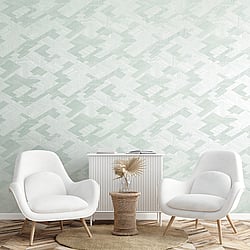 Galerie Wallcoverings Product Code: 64679 - Slow Living Wallpaper Collection Galerie Wallcoverings Product Code 64679 - Slow Living Wallpaper Collection - Silver Turquoise Mint Colours - Ralph Frost Mint Design