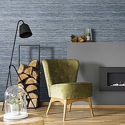 Galerie Wallcoverings Product Code: 64941 - Feel Wallpaper Collection Galerie Wallcoverings Product Code 64941 - Feel Wallpaper Collection - Blue Navy Cream Colours - Horizontal Leaf Design