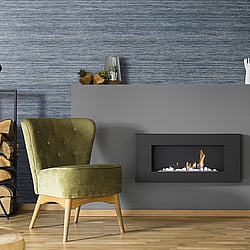Galerie Wallcoverings Product Code: 64941 - Feel Wallpaper Collection Galerie Wallcoverings Product Code 64941 - Feel Wallpaper Collection - Blue Navy Cream Colours - Horizontal Leaf Design