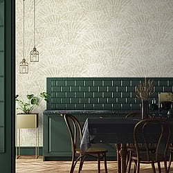 Galerie Wallcoverings Product Code: 65003 - Feel Wallpaper Collection Galerie Wallcoverings Product Code 65003 - Feel Wallpaper Collection - Cream Silver Grey Colours - Seashell Design
