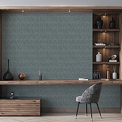 Galerie Wallcoverings Product Code: 65009 - Feel Wallpaper Collection Galerie Wallcoverings Product Code 65009 - Feel Wallpaper Collection - Grey Blue Silver Colours - Greek Tile Design