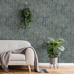 Galerie Wallcoverings Product Code: 65013 - Feel Wallpaper Collection Galerie Wallcoverings Product Code 65013 - Feel Wallpaper Collection - Dark Blue Gold Light Blue Colours - Bark Design