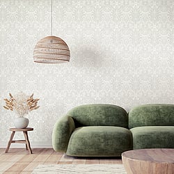 Galerie Wallcoverings Product Code: 65184 - Precious Wallpaper Collection Galerie Wallcoverings Product Code 65184 - Precious Wallpaper Collection - White Colours - Brocade Design