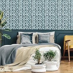 Galerie Wallcoverings Product Code: 65337 - Pepper Wallpaper Collection Galerie Wallcoverings Product Code 65337 - Pepper Wallpaper Collection - Spirulina Colours - Octagonal Honeycomb Design