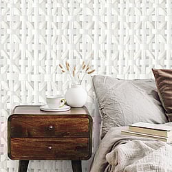 Galerie Wallcoverings Product Code: 65338 - Pepper Wallpaper Collection Galerie Wallcoverings Product Code 65338 - Pepper Wallpaper Collection - Sea Salt Colours - Octagonal Honeycomb Design