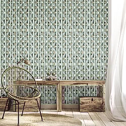 Galerie Wallcoverings Product Code: 65341 - Pepper Wallpaper Collection Galerie Wallcoverings Product Code 65341 - Pepper Wallpaper Collection - Green Pepper Colours - Octagonal Honeycomb Design