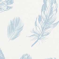 Galerie Wallcoverings Product Code: 6767-10 - Imagine Wallpaper Collection Galerie Wallcoverings Product Code 6767-10 - Imagine Wallpaper Collection - Blue Colours - Feather Motif Design