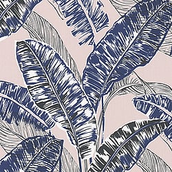 Galerie Wallcoverings Product Code: 6769-80 - Imagine Wallpaper Collection Galerie Wallcoverings Product Code 6769-80 - Imagine Wallpaper Collection - Pink Blue Colours - Tropical Leaf Print Design