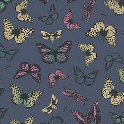 Galerie Wallcoverings Product Code: 6771-30 - Imagine Wallpaper Collection Galerie Wallcoverings Product Code 6771-30 - Imagine Wallpaper Collection - Blue Pink Yellow Colours - Butterly Butterflies Design
