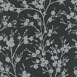 Galerie Wallcoverings Product Code: 6812-40 - Home Wallpaper Collection Galerie Wallcoverings Product Code 6812-40 - Home Wallpaper Collection - Black Silver Colours - Floral Nature Design