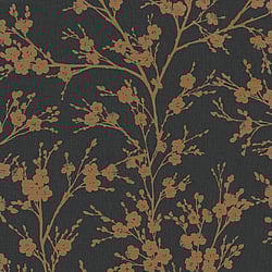 Galerie Wallcoverings Product Code: 6812-50 - Home Wallpaper Collection Galerie Wallcoverings Product Code 6812-50 - Home Wallpaper Collection - Black Gold Colours - Floral Nature Design