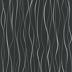 Galerie Wallcoverings Product Code: 6813-40 - Home Wallpaper Collection Galerie Wallcoverings Product Code 6813-40 - Home Wallpaper Collection - Black Silver Colours - Wave Modern Design