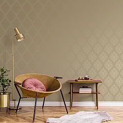 Galerie Wallcoverings Product Code: 7006 - Emporium Wallpaper Collection Galerie Wallcoverings Product Code 7006 - Emporium Wallpaper Collection - Gold Colours - Emporium Ogee Design