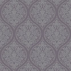 Galerie Wallcoverings Product Code: 7008 - Emporium Wallpaper Collection Galerie Wallcoverings Product Code 7008 - Emporium Wallpaper Collection - Purple Silver Colours - Emporium Ogee Design