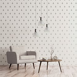 Galerie Wallcoverings Product Code: 7012 - Emporium Wallpaper Collection Galerie Wallcoverings Product Code 7012 - Emporium Wallpaper Collection - Cream Silver Colours - Mehndi Motif Design