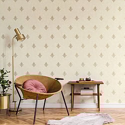 Galerie Wallcoverings Product Code: 7013 - Emporium Wallpaper Collection Galerie Wallcoverings Product Code 7013 - Emporium Wallpaper Collection - Cream Gold Colours - Mehndi Motif Design