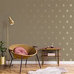 Galerie Wallcoverings Product Code: 7016 - Emporium Wallpaper Collection Galerie Wallcoverings Product Code 7016 - Emporium Wallpaper Collection - Gold Colours - Mehndi Motif Design