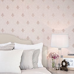 Galerie Wallcoverings Product Code: 7017 - Emporium Wallpaper Collection Galerie Wallcoverings Product Code 7017 - Emporium Wallpaper Collection - Pink Colours - Mehndi Motif Design