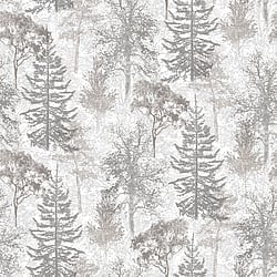 Galerie Wallcoverings Product Code: 7311 - Evergreen Wallpaper Collection Galerie Wallcoverings Product Code 7311 - Evergreen Wallpaper Collection - Grey Mica Colours - Trees Design