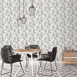Galerie Wallcoverings Product Code: 7311 - Evergreen Wallpaper Collection Galerie Wallcoverings Product Code 7311 - Evergreen Wallpaper Collection - Grey Mica Colours - Trees Design