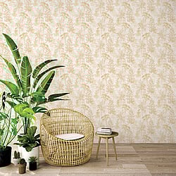Galerie Wallcoverings Product Code: 7312 - Evergreen Wallpaper Collection Galerie Wallcoverings Product Code 7312 - Evergreen Wallpaper Collection - Ochre Mica Colours - Trees Design