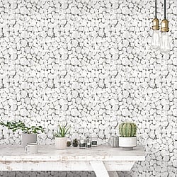 Galerie Wallcoverings Product Code: 7319 - Evergreen Wallpaper Collection Galerie Wallcoverings Product Code 7319 - Evergreen Wallpaper Collection - Black Grey Metallic Colours - Reflections Design