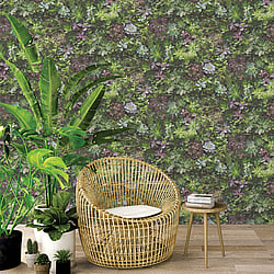 Galerie Wallcoverings Product Code: 7322 - Evergreen Wallpaper Collection Galerie Wallcoverings Product Code 7322 - Evergreen Wallpaper Collection - Multicolor Colours - Succulents Design
