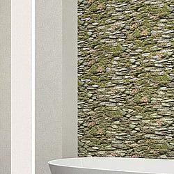 Galerie Wallcoverings Product Code: 7336 - Evergreen Wallpaper Collection Galerie Wallcoverings Product Code 7336 - Evergreen Wallpaper Collection - Green Colours - Rock Wall Design